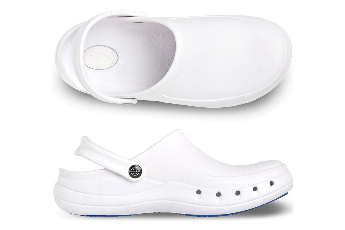 Revive Non-Slip Comfy Work Shoe Clog - White