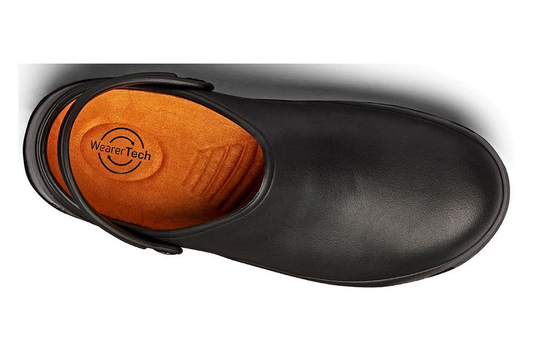 Protect Non-Slip Comfortable Work Clog with Safety Toe Cap - Black