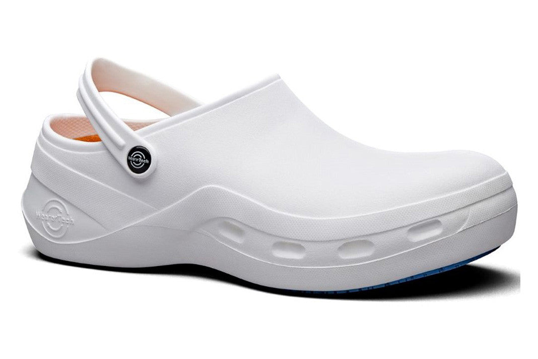 Protect Non-Slip Comfortable Work Clog with Safety Toe Cap - White