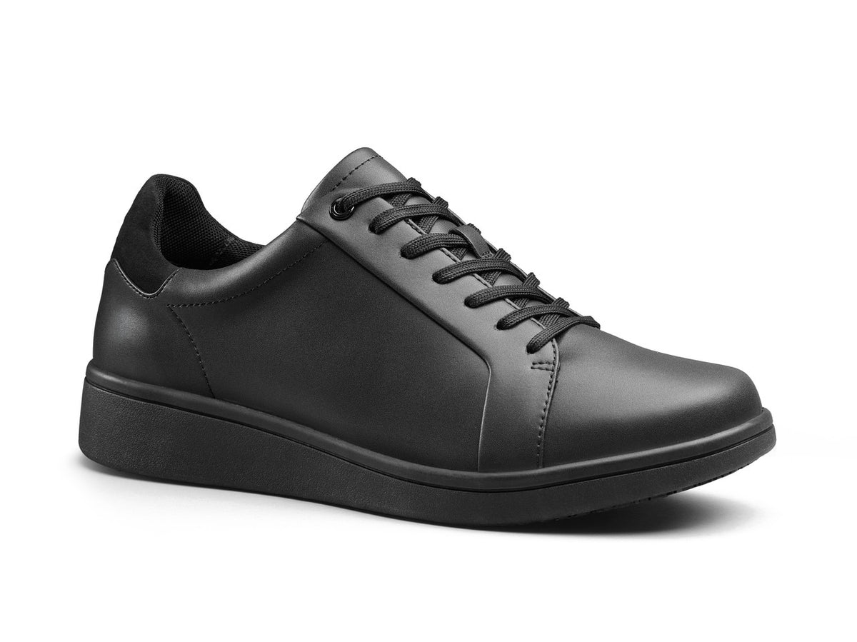 Aspire Non-Slip Lightweight Comfortable Work Shoe - Black/Black