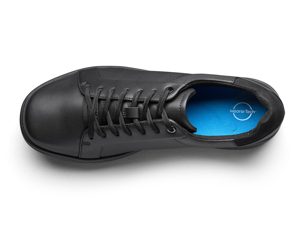 Aspire Non-Slip Lightweight Comfortable Work Shoe - Black/Black