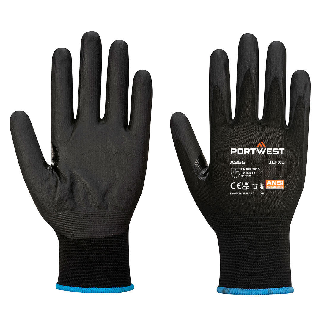 Portwest - Grip 15 Nitrile Foam Touchscreen Glove (Pk12) - A355