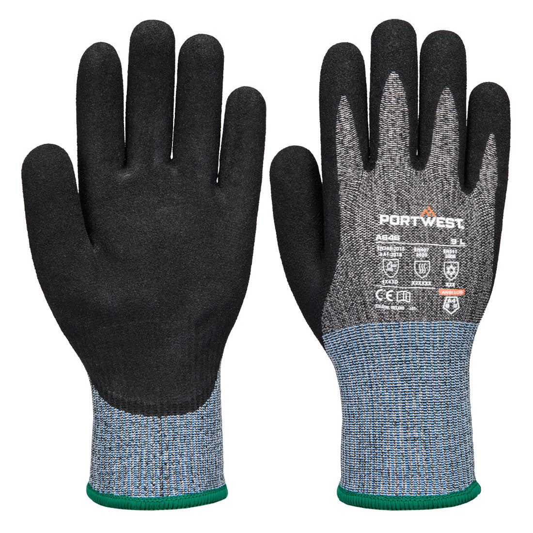 Portwest - Cold D13 Nitrile Viz-Tex Cut Glove - A646