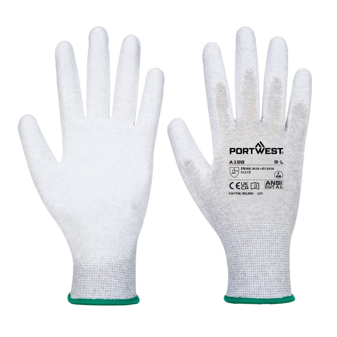 Portwest - ESD 13 PU Palm Essential Multipack (Pk12) - AB199
