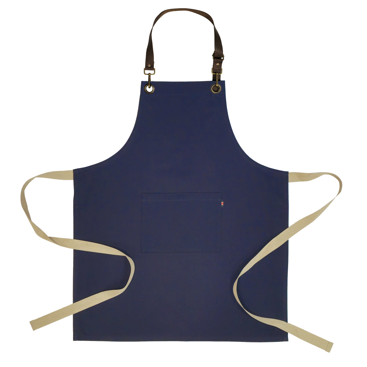 Coast Classic Long Bib Apron with Leather Halter - AF1107