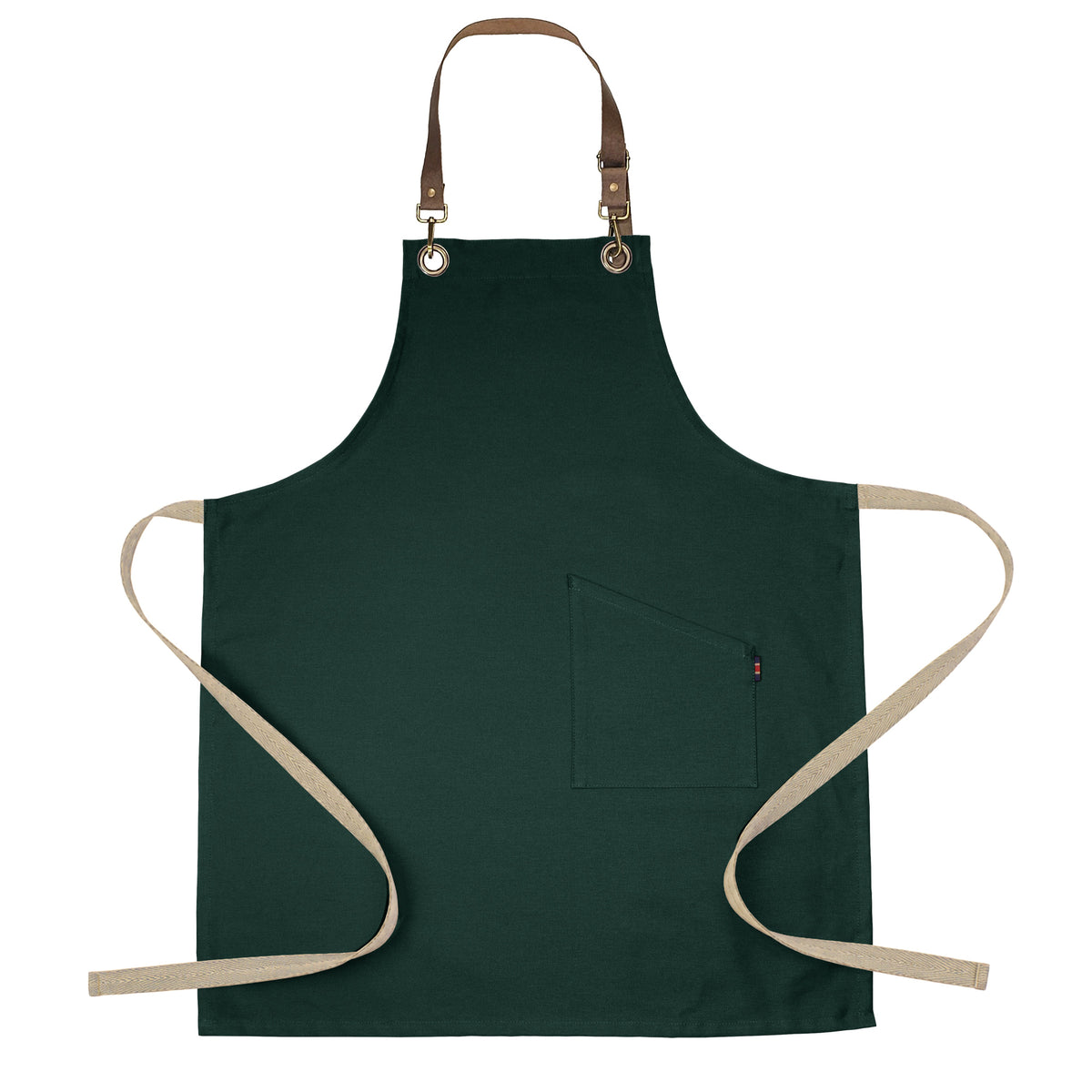 County Classic - Long Bib Apron - Leather Halter - Premium - AF3001