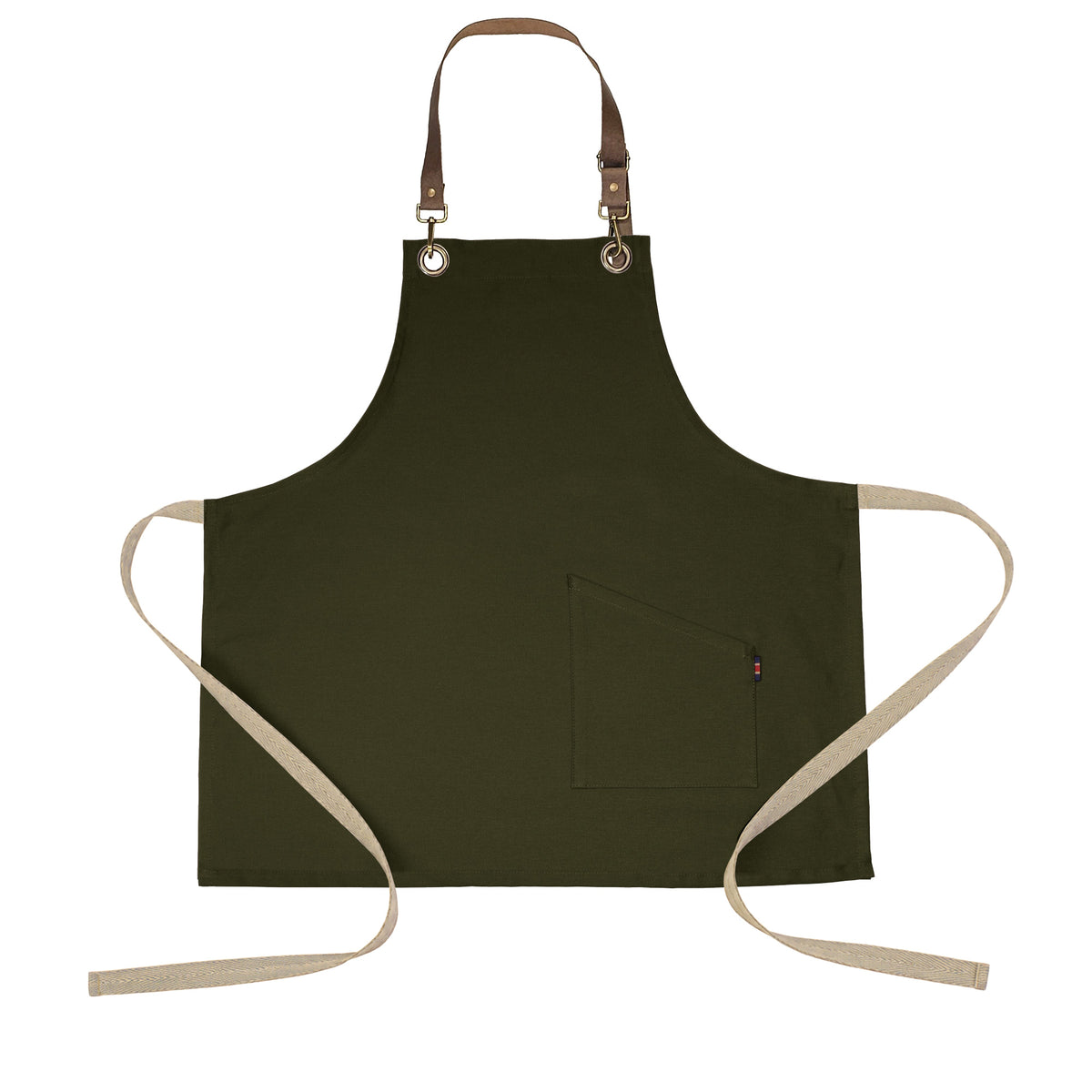 County Classic - Short Bib Apron - Leather Halter - Premium - AF3002