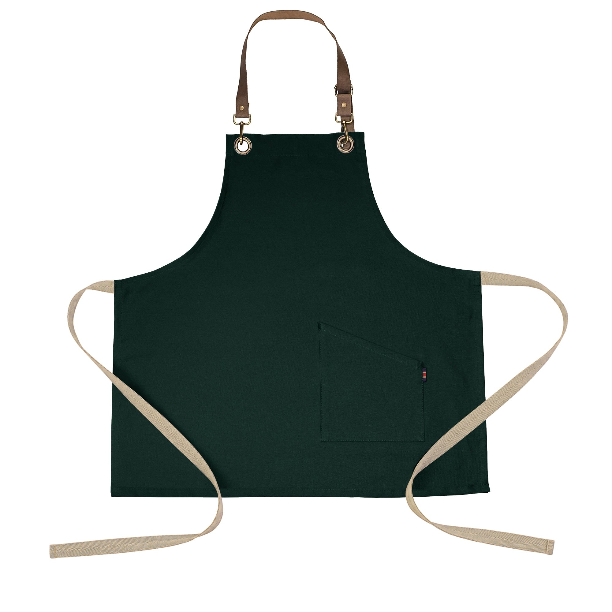 County Classic - Short Bib Apron - Leather Halter - Premium - AF3002