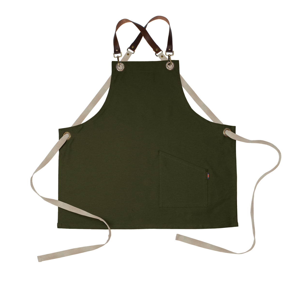 County Crossback - Short Bib Apron - Leather Halter - Premium - AF4002