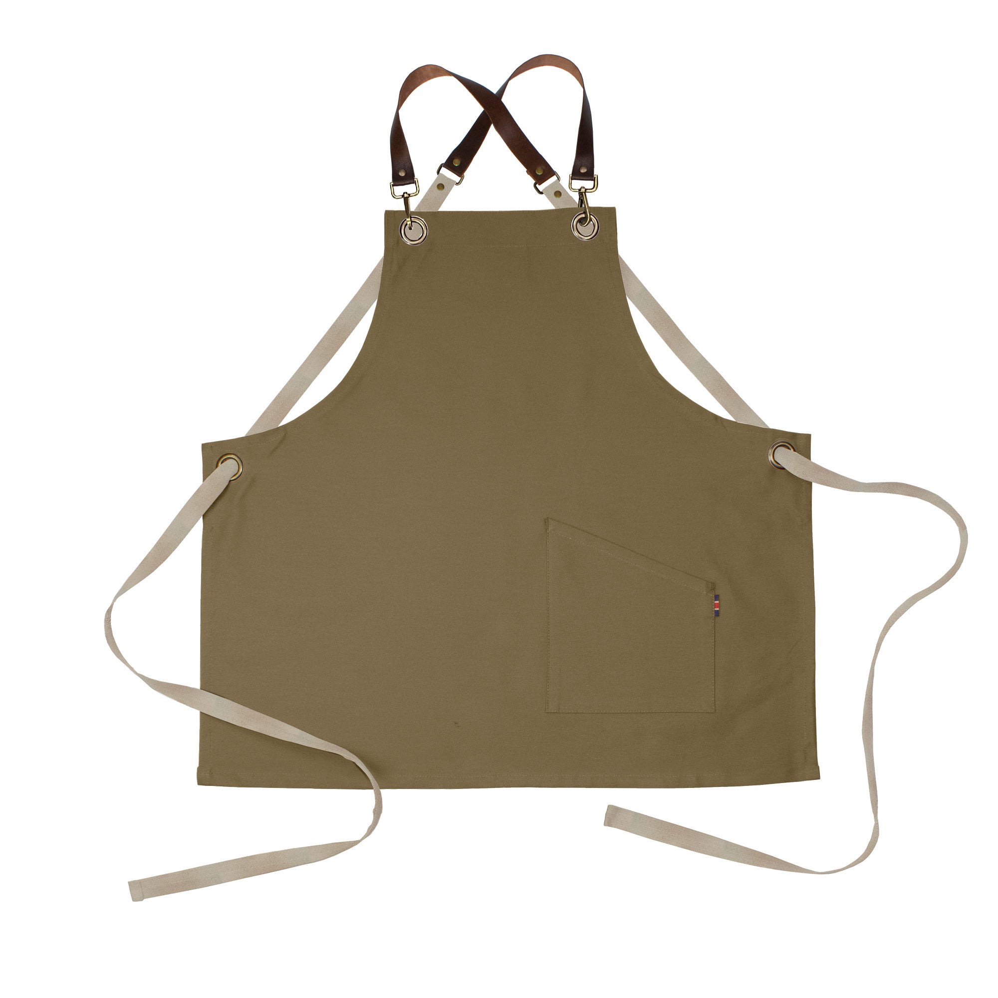County Crossback - Short Bib Apron - Leather Halter - Premium - AF4002