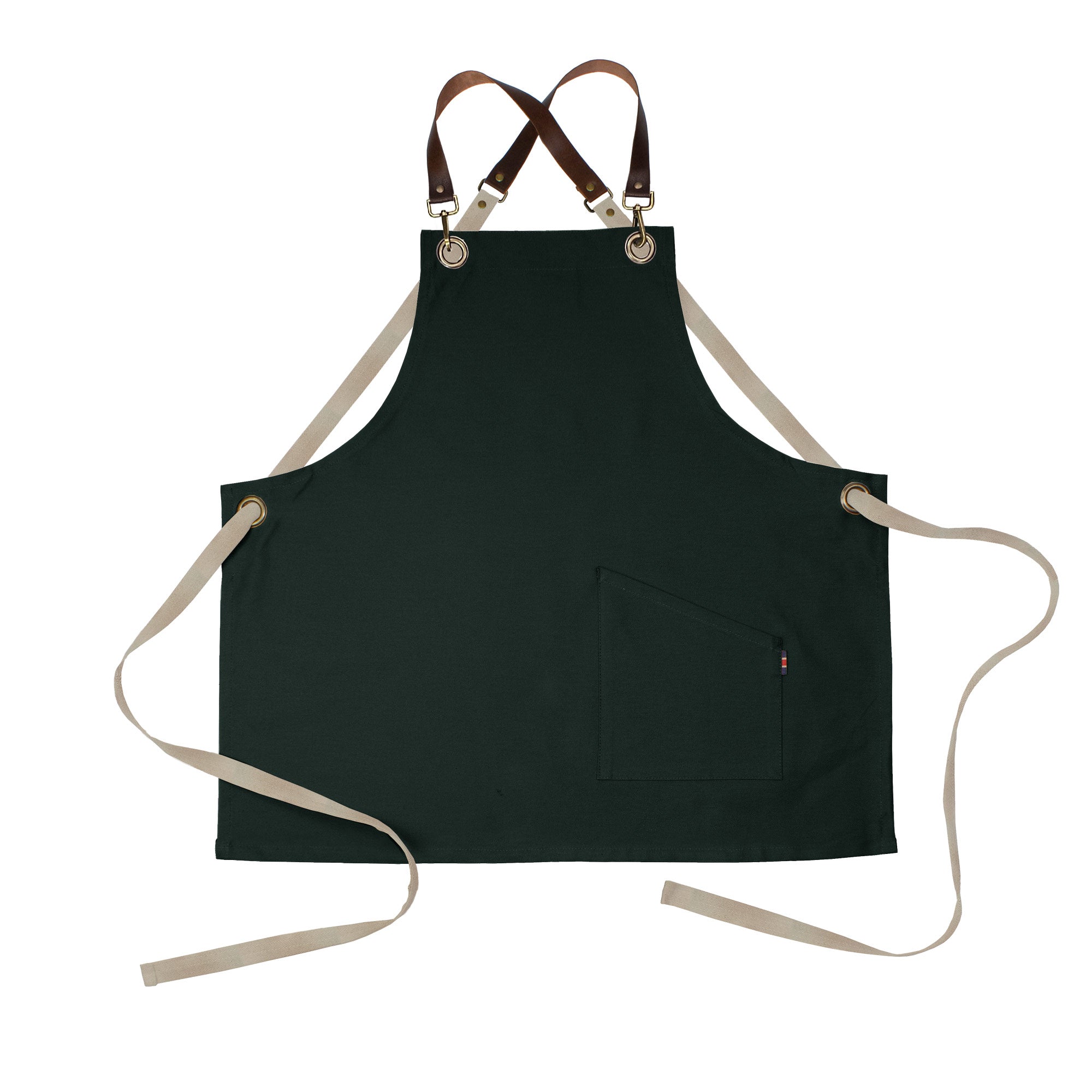 County Crossback - Short Bib Apron - Leather Halter - Premium - AF4002