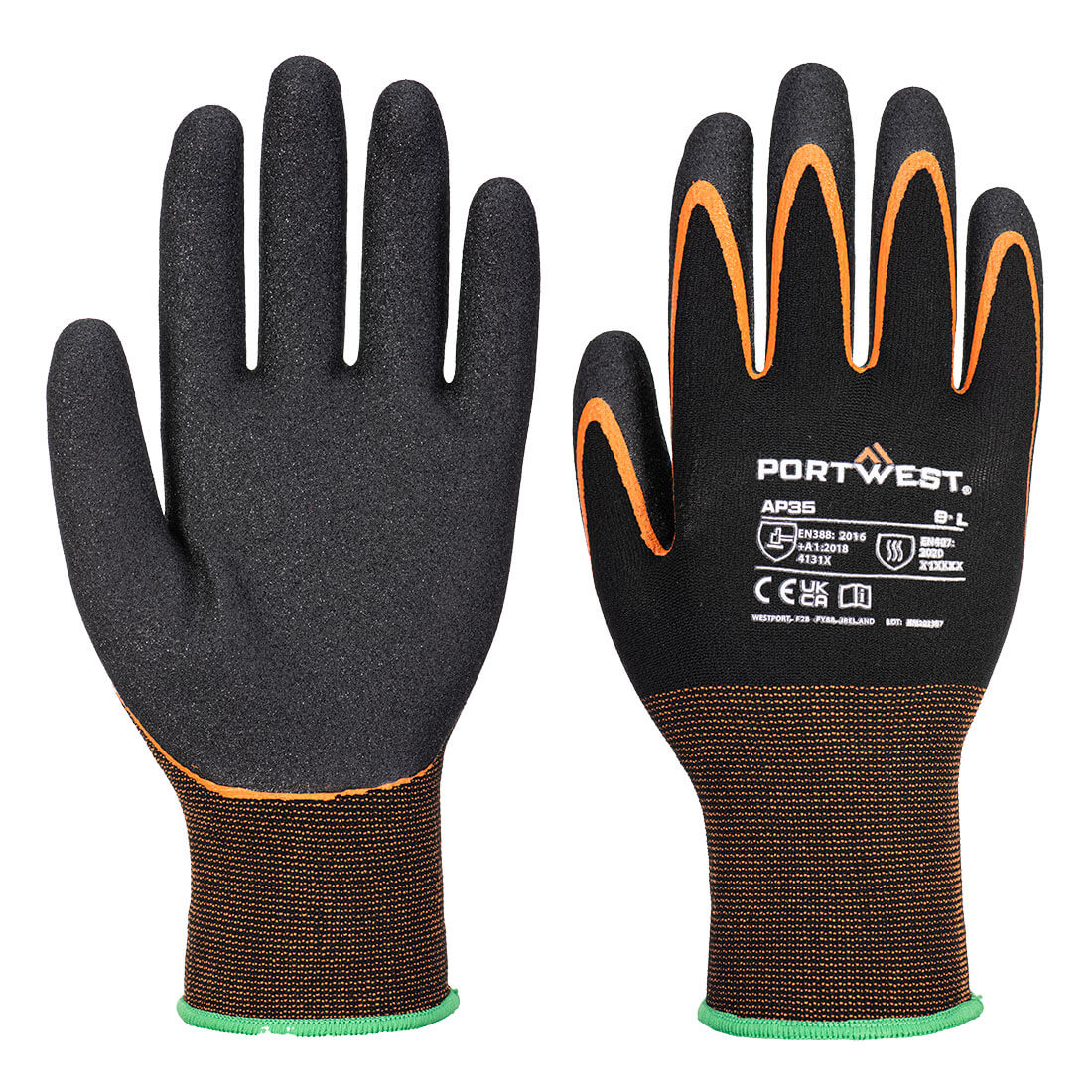 Portwest - Grip 15 Nitrile Double Palm Glove - AP35