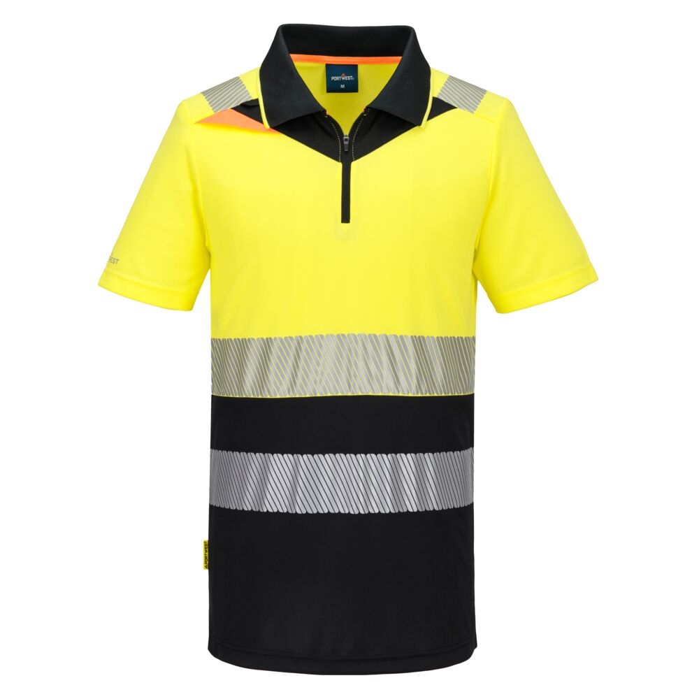 Portwest - DX4 Hi-Vis Zip Class 1 Polo Shirt S/S - DX435