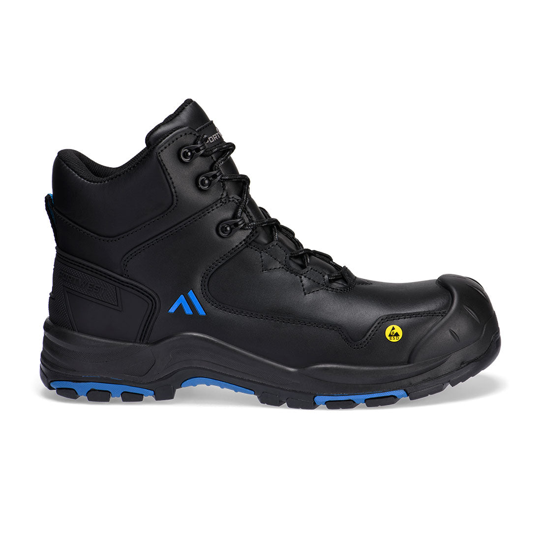 Portwest - Composite Action Leather Mid Boot S3S ESD HRO SR SC FO - FC18