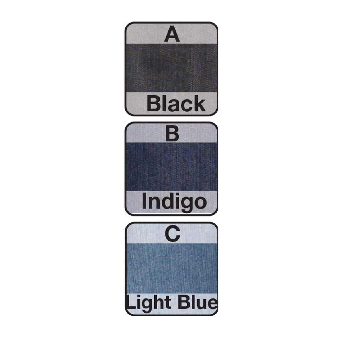 Dennys Cross Dyed Denim Waist Apron - Black