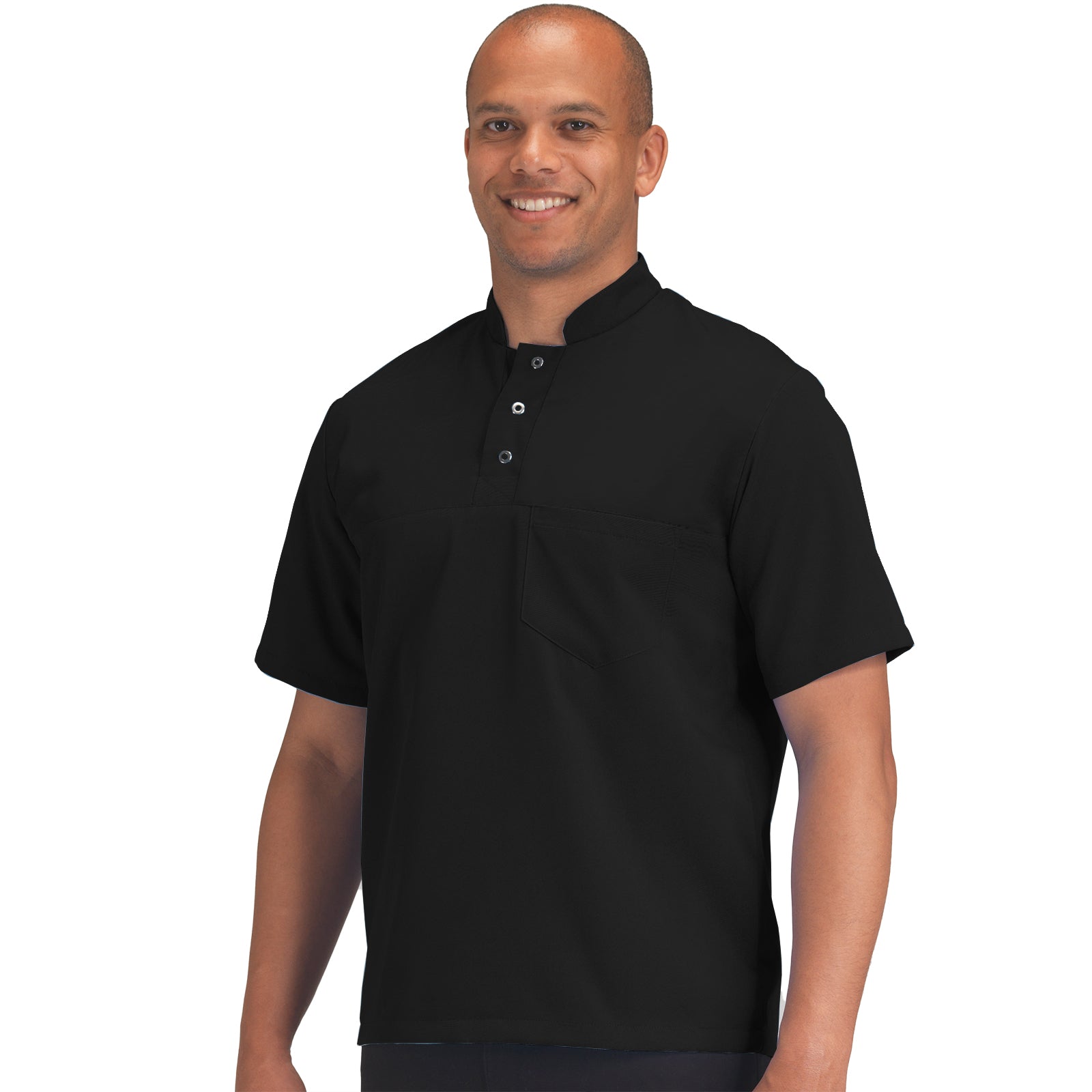 Dennys Jude Therapy Tunic with Over the Head Design - Black / 2XL