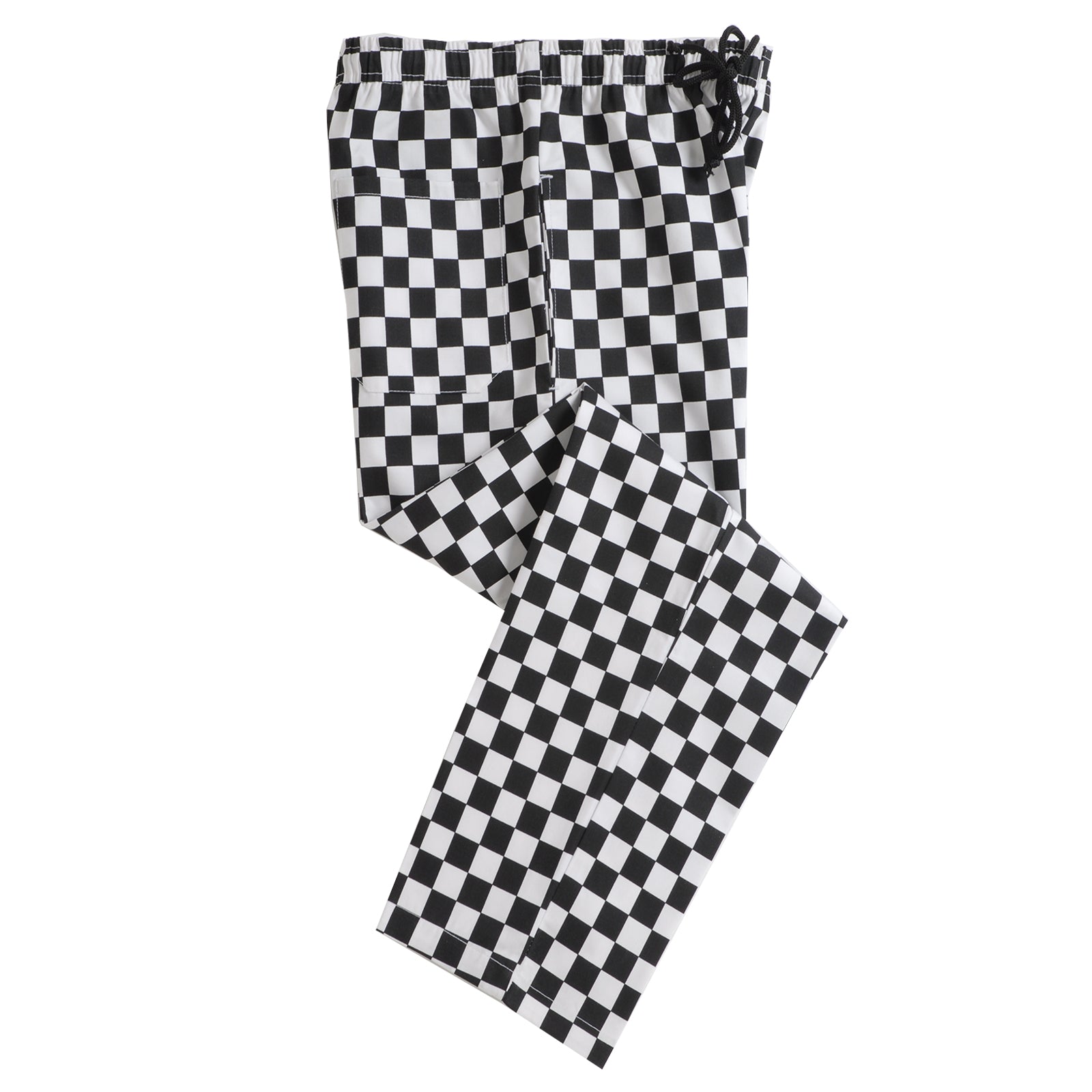 Dennys Unisex Printed Chefs Trousers - Check Black / S