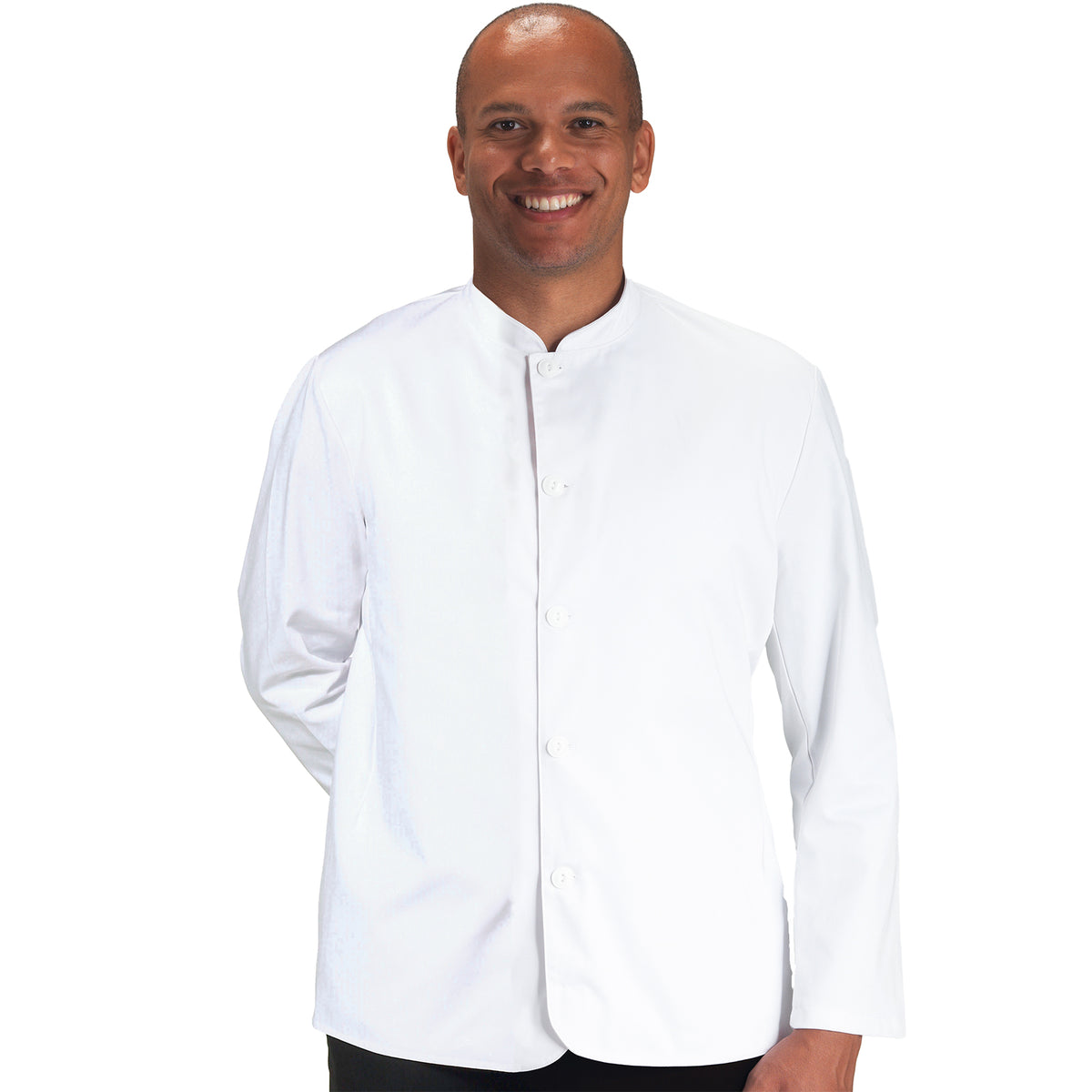 Dennys Men's Nehru Jacket - White / S