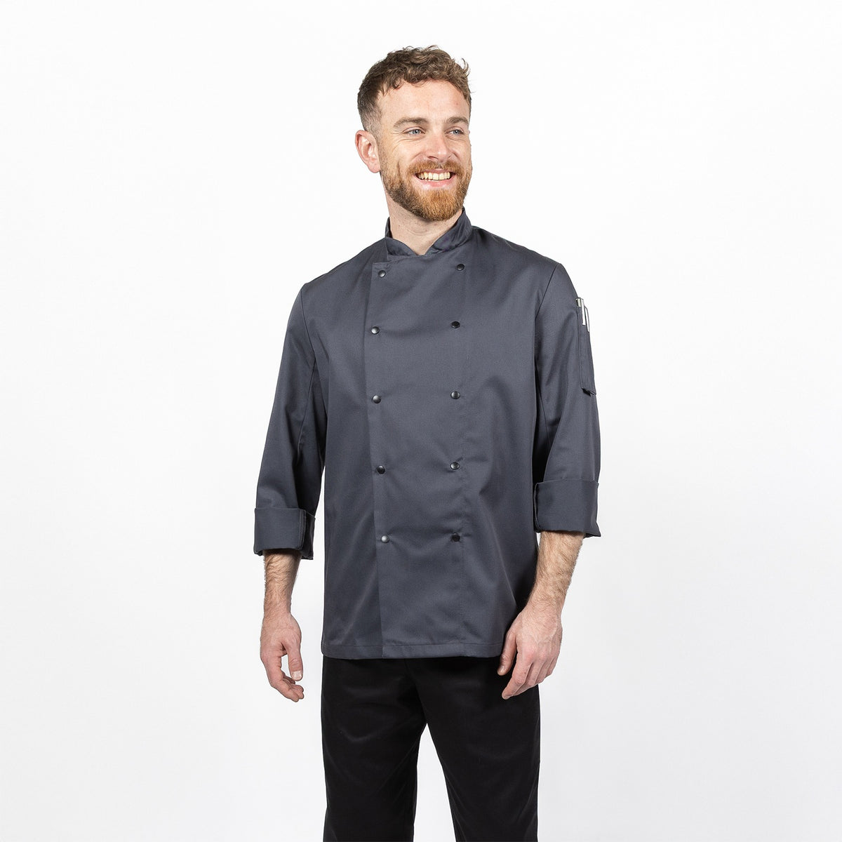Dennys Long Sleeve Jacket in Colours - Storm Grey / M