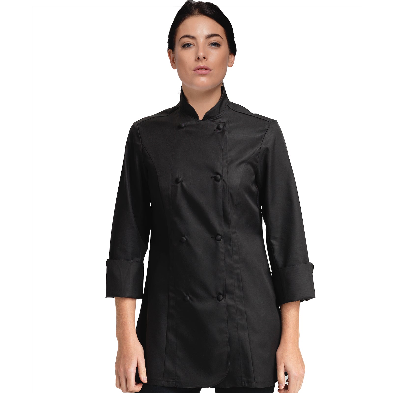 Le Chef Luxe Women's Chef Jacket - Black / 8