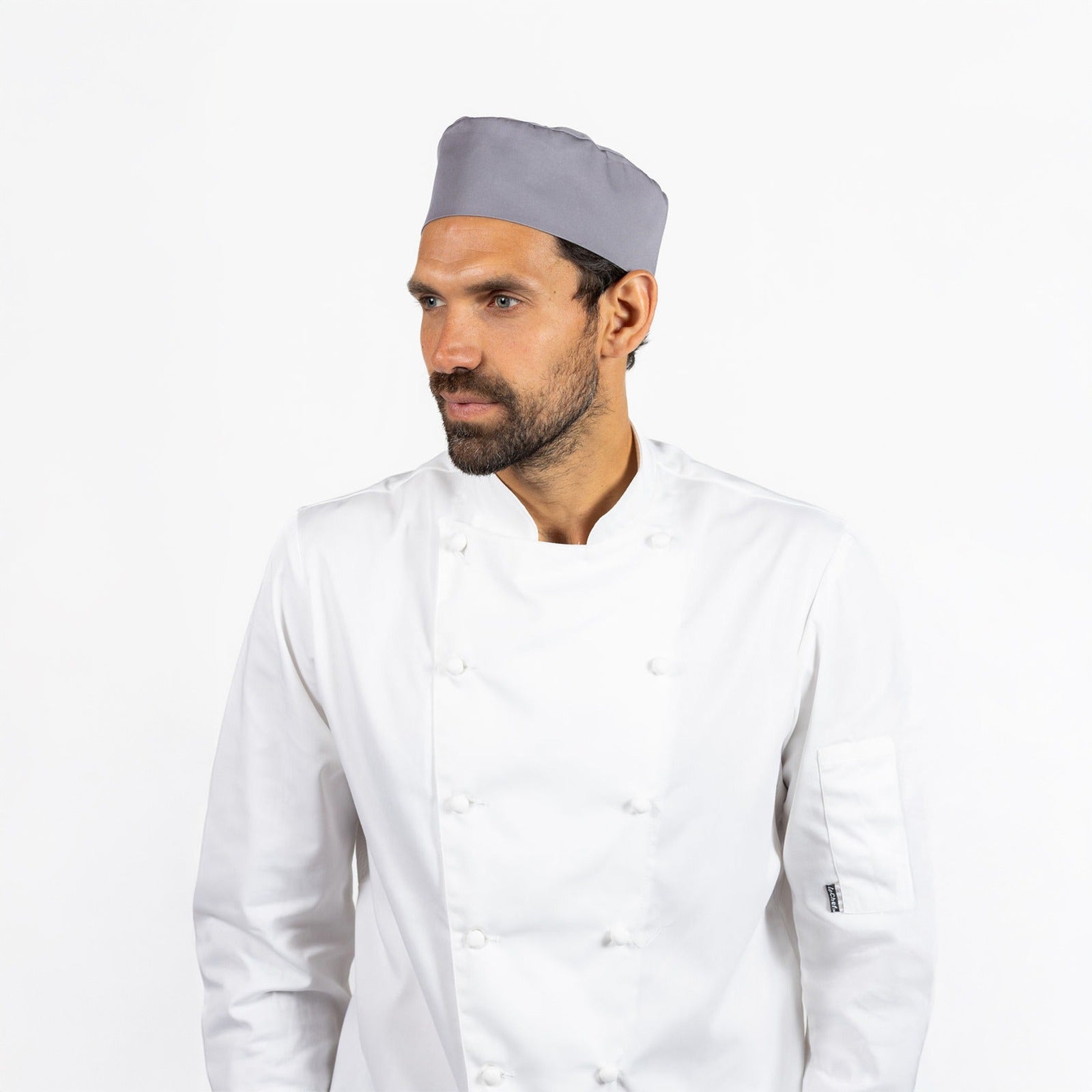 Le Chef Elasticated Skull Cap - Griffin Grey / M
