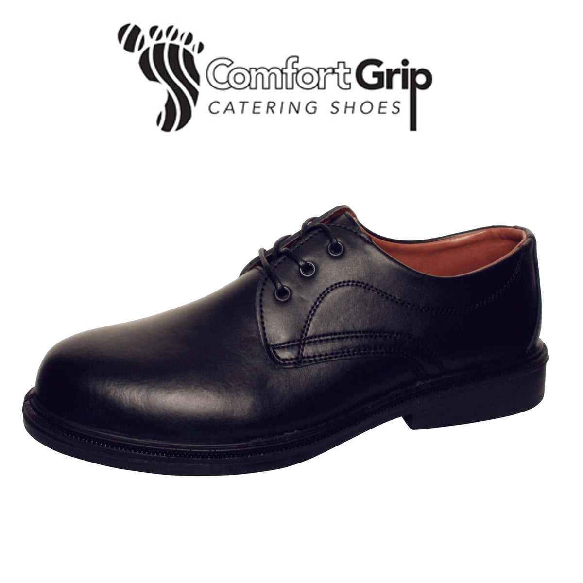 Comfort Grip Black, Executive Safety Shoe - 5(UK) 38(EU)