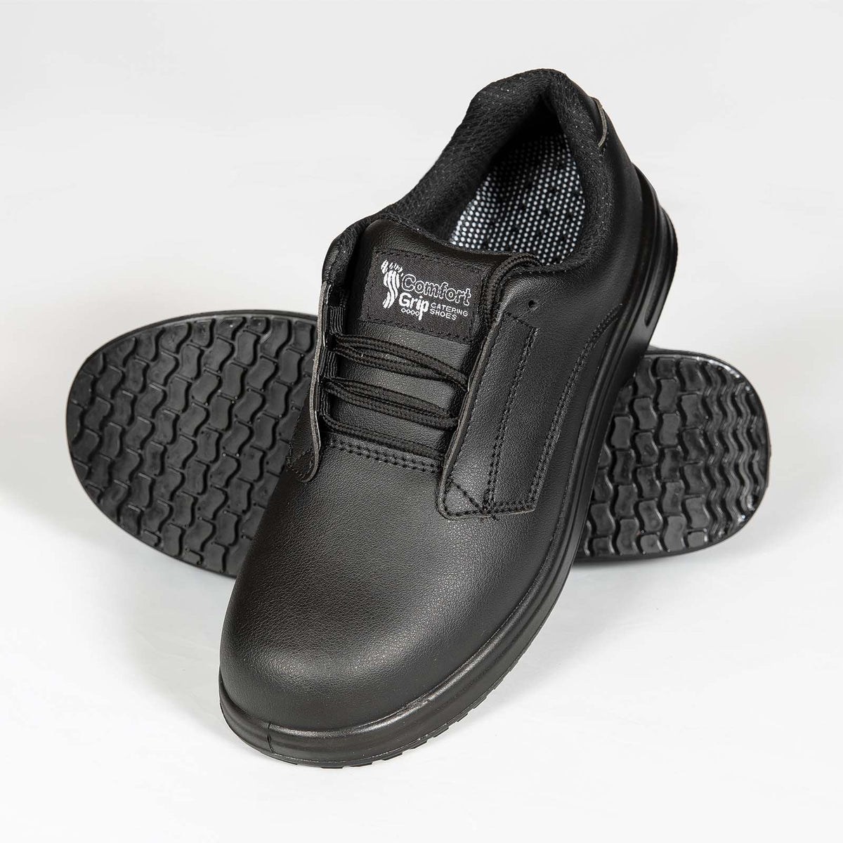 Comfort Grip Women's Lace-Up Safety Shoe - 7(UK) 41(EU)