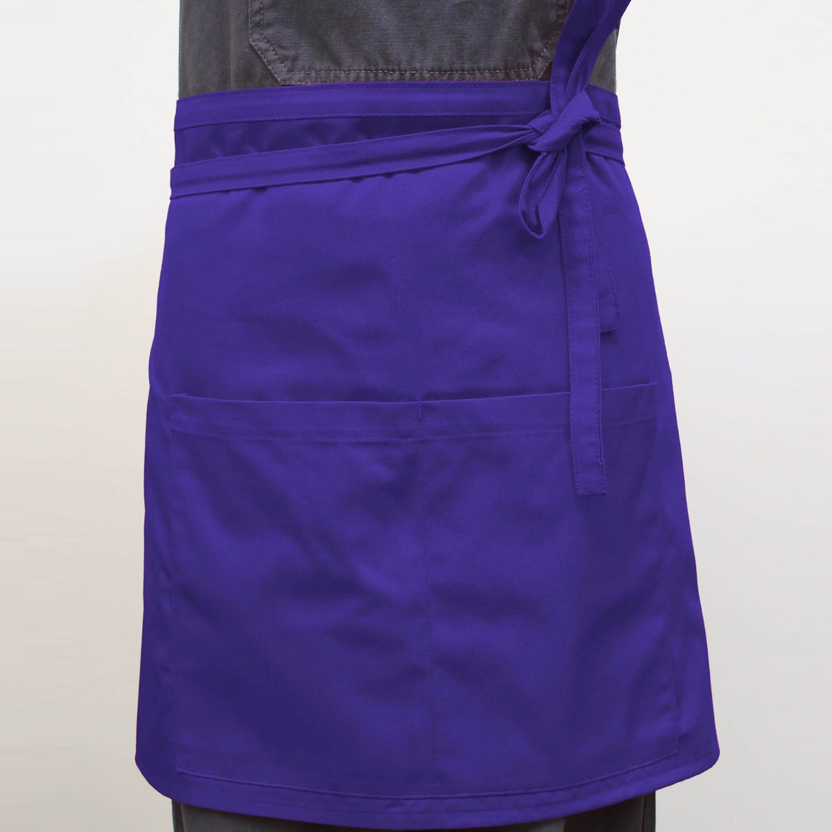 Bistro Apron With Pocket - Purple