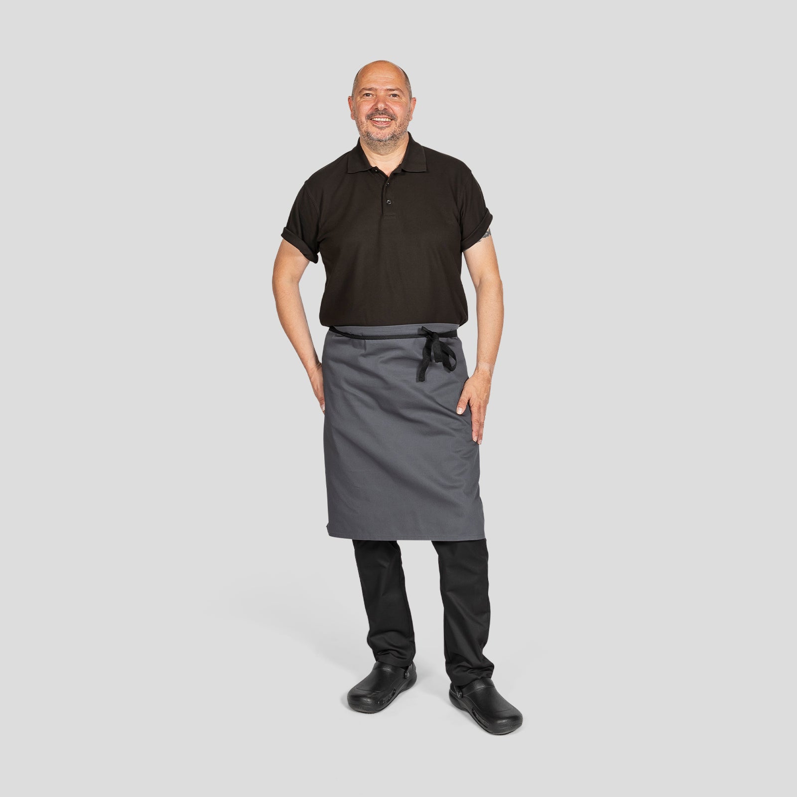 Dennys Waist Aprons Without Pocket - Storm Grey
