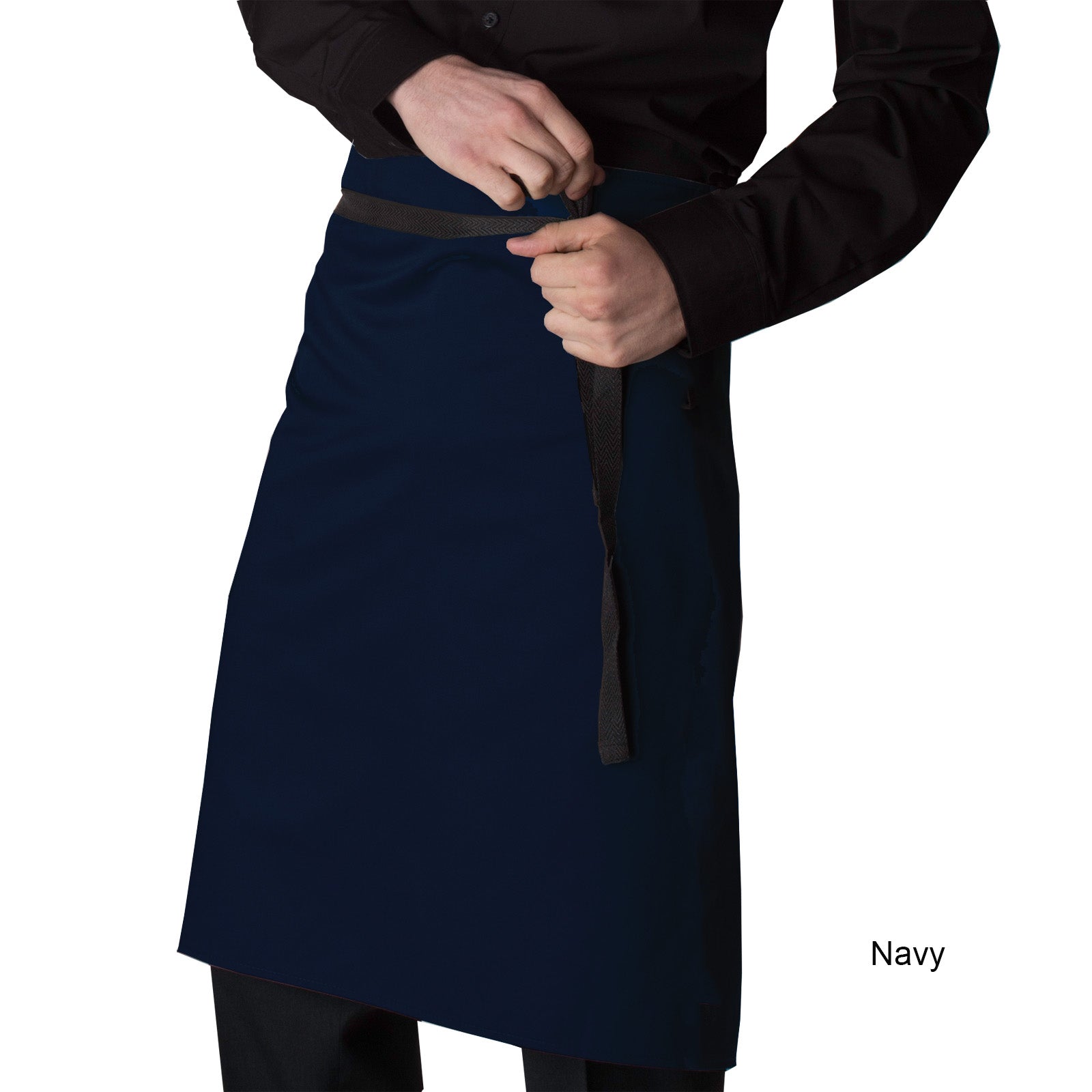 Dennys Waist Aprons Without Pocket - Navy