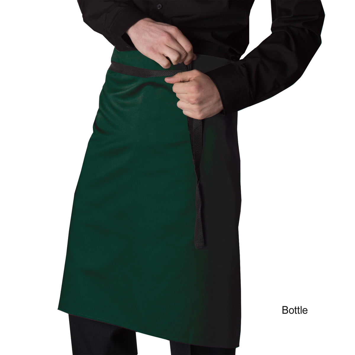 Dennys Waist Aprons Without Pocket - Bottle Green