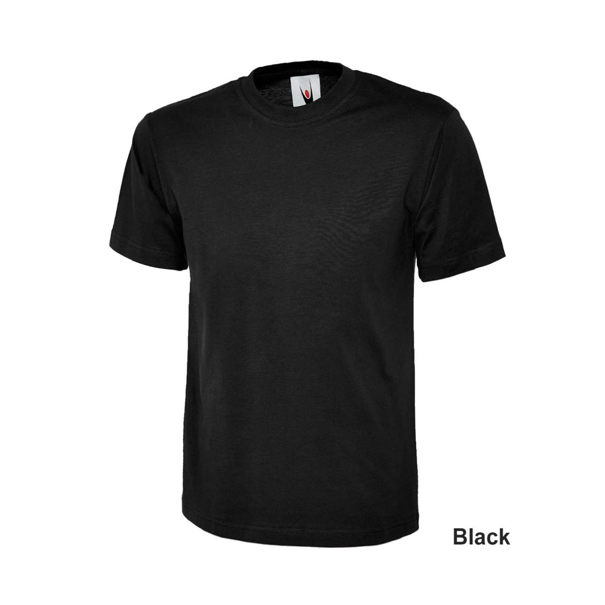 Uneek Classic Cotton T-Shirt - Black / S
