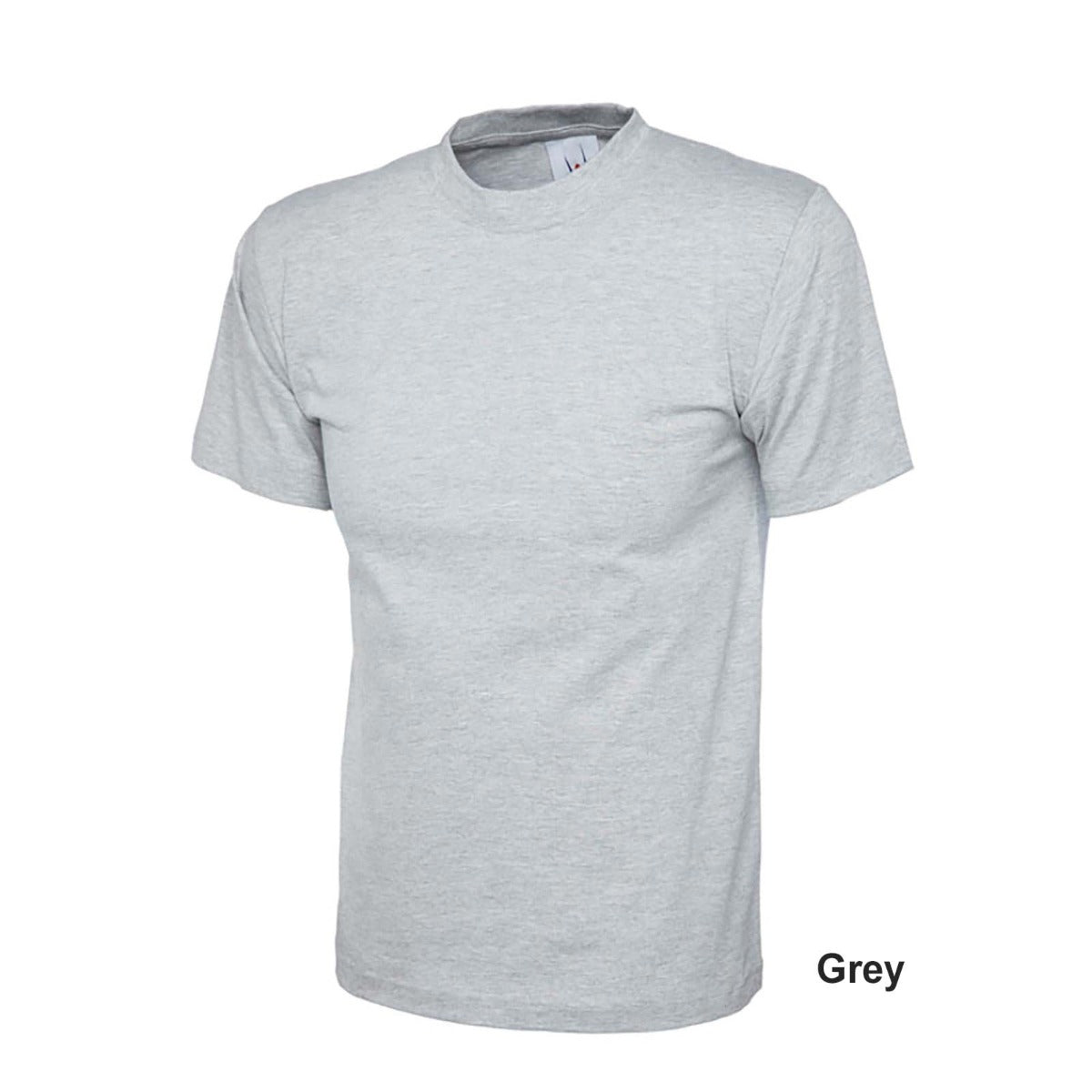 Uneek Classic Cotton T-Shirt - Heather Grey / XS