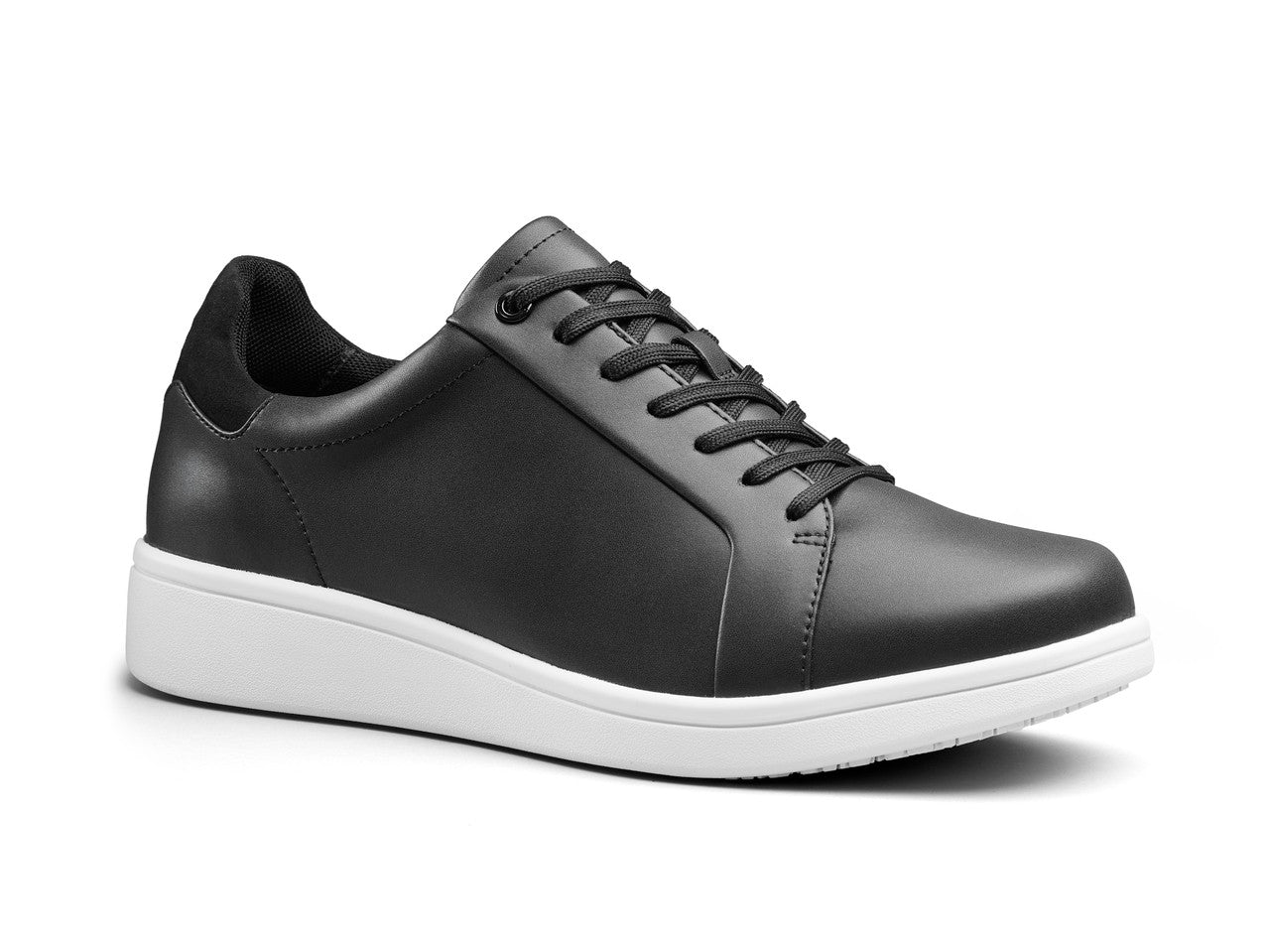 Aspire Non-Slip Lightweight Comfortable Work Shoe - Black/White