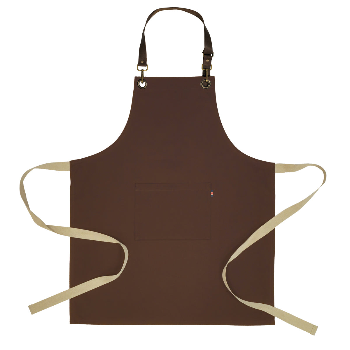 Coast Classic Long Bib Apron with Leather Halter - AF1107