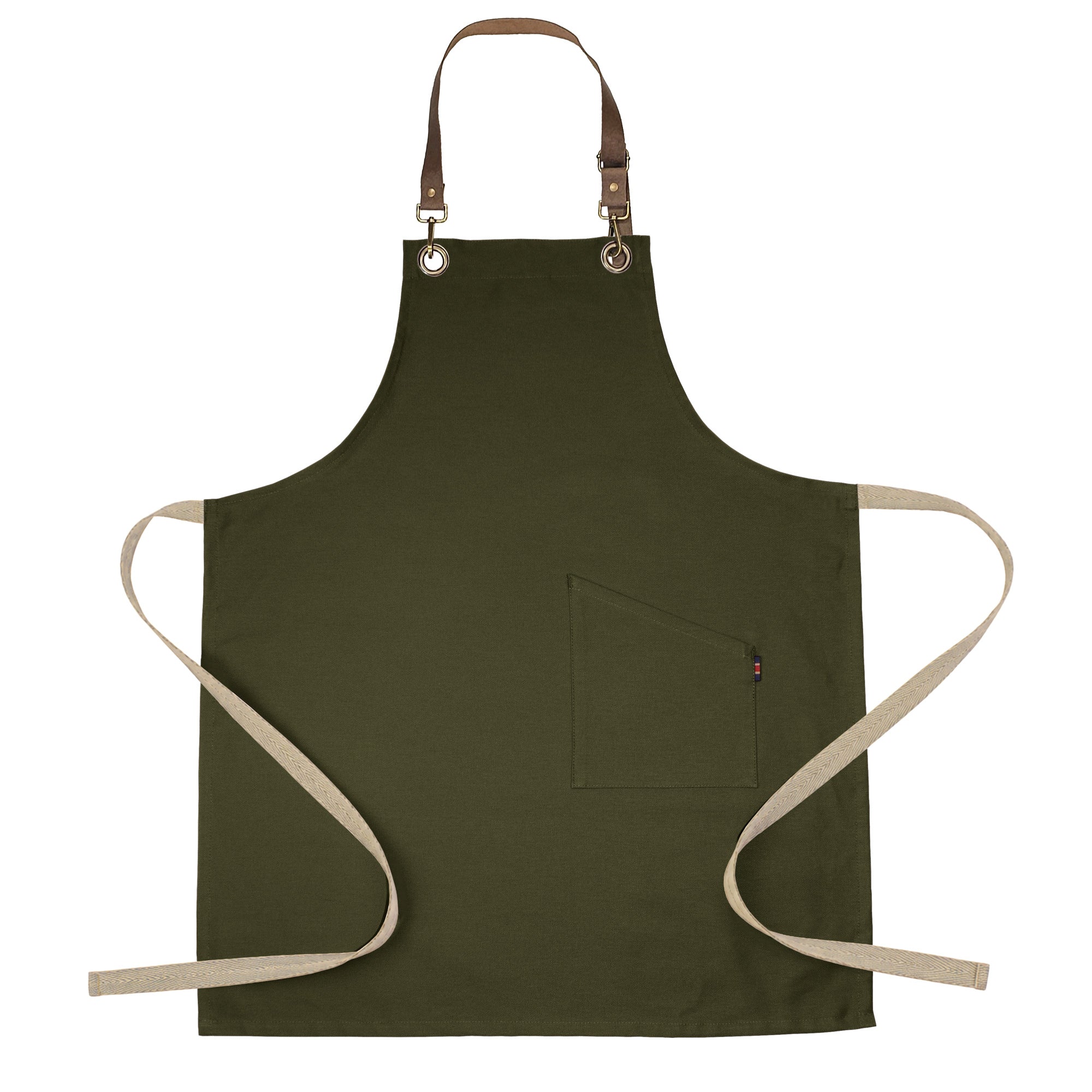 County Classic - Long Bib Apron - Leather Halter - Premium - AF3001
