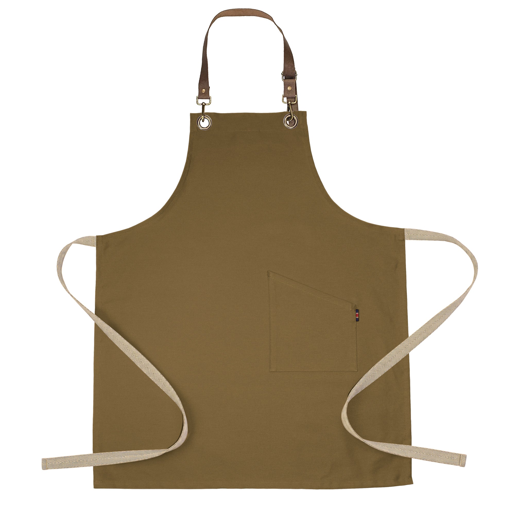 County Classic - Long Bib Apron - Leather Halter - Premium - AF3001