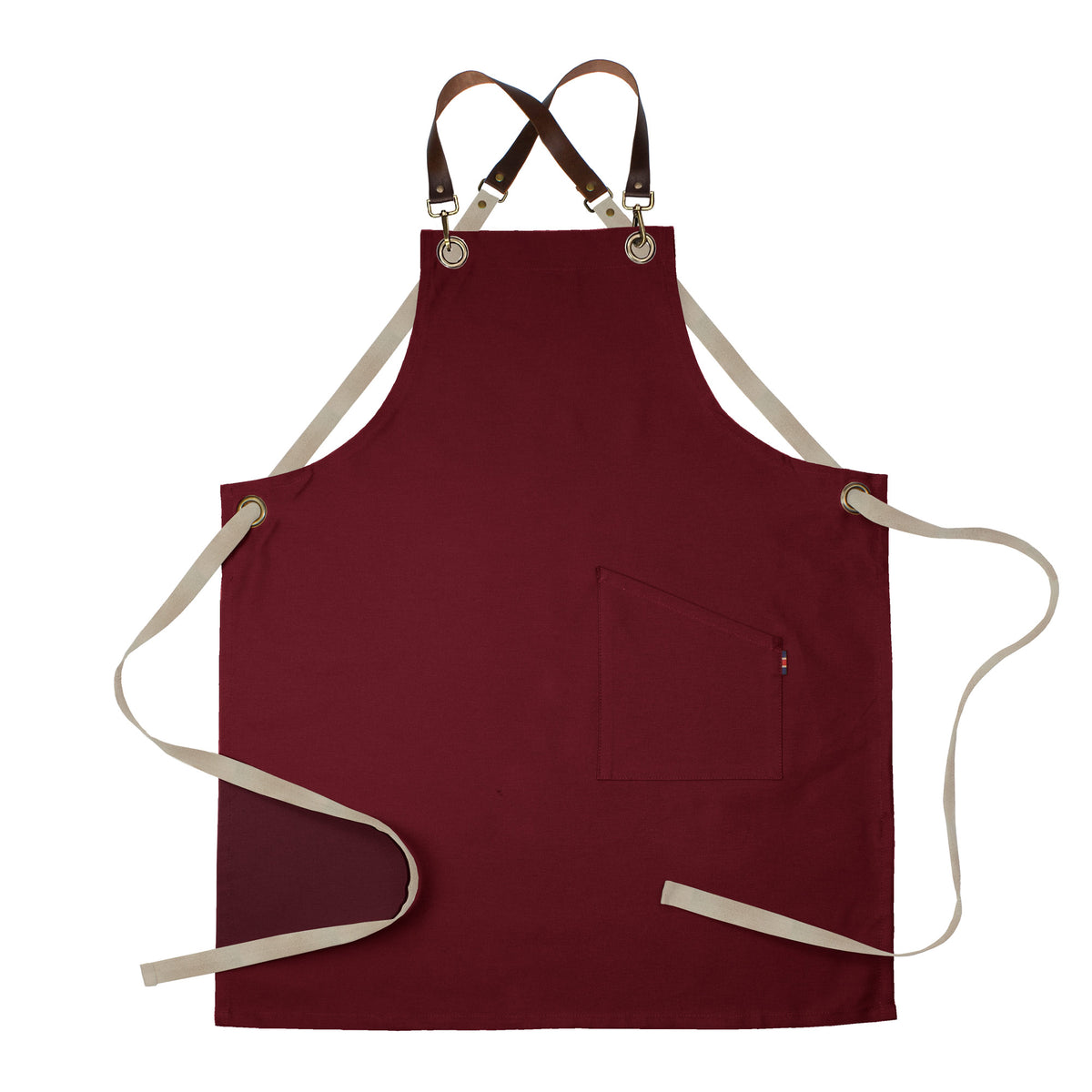 County Classic - Short Bib Apron - Leather Halter - Premium - AF3002