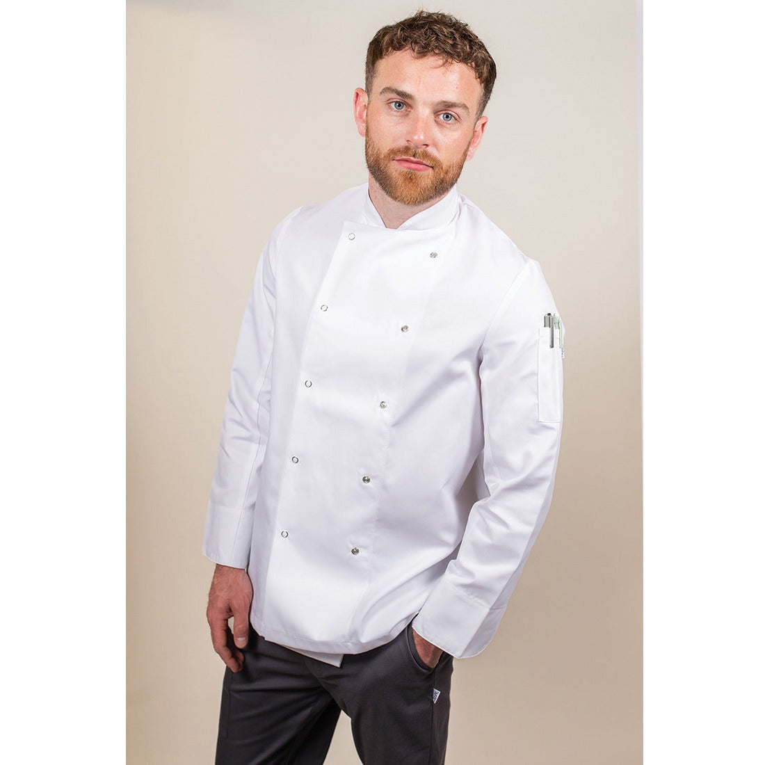 ADC Long Sleeve Chefs Jacket with StayCool - White / XS