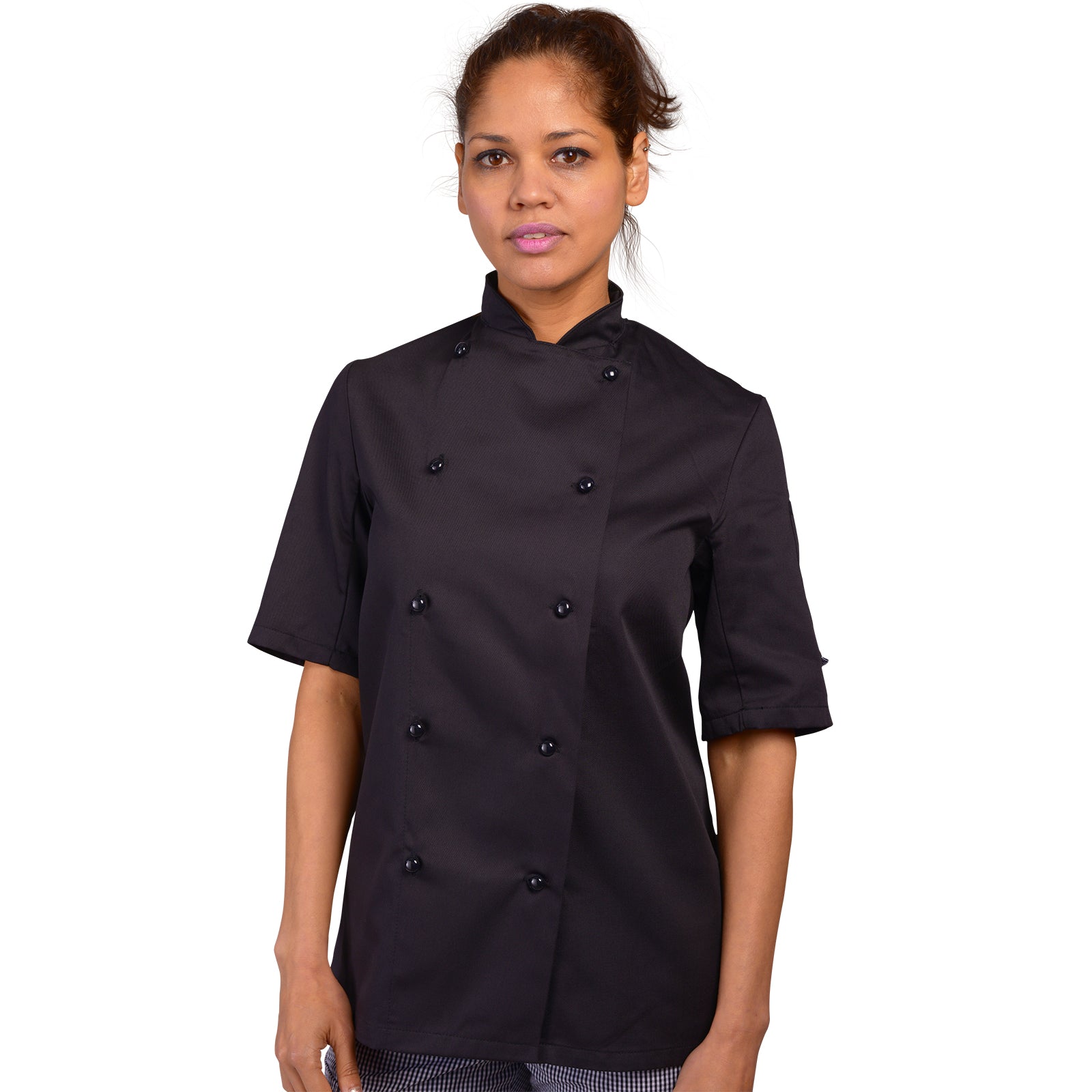 ADC Chefs Jacket with StayCool and Removable Studs - Black / XS / Regular