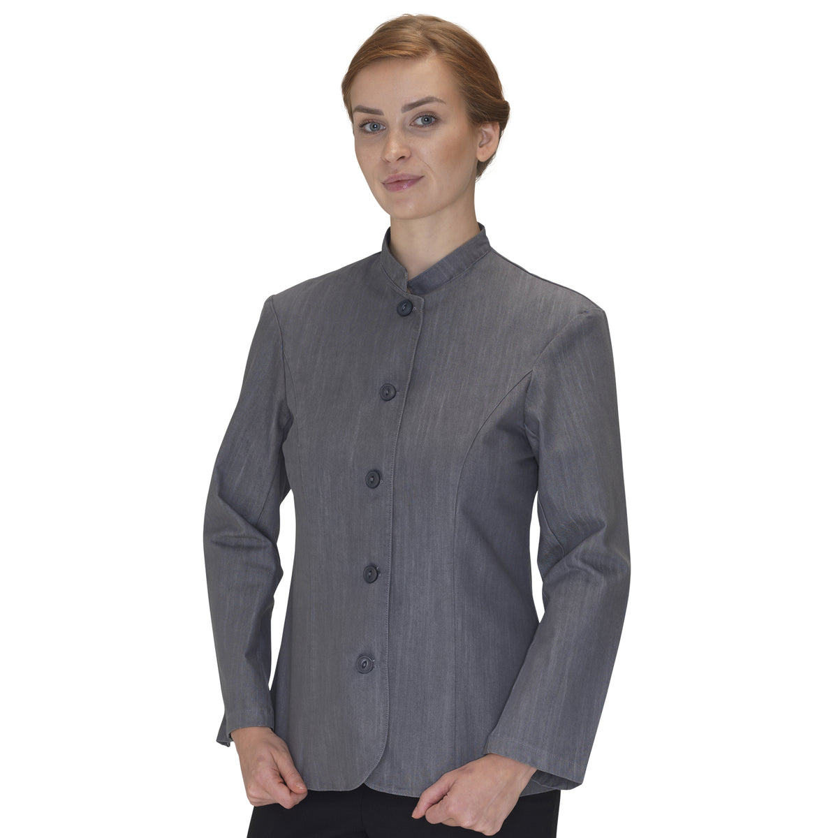 Dennys Cross Dyed Womens Nehru Jacket - M