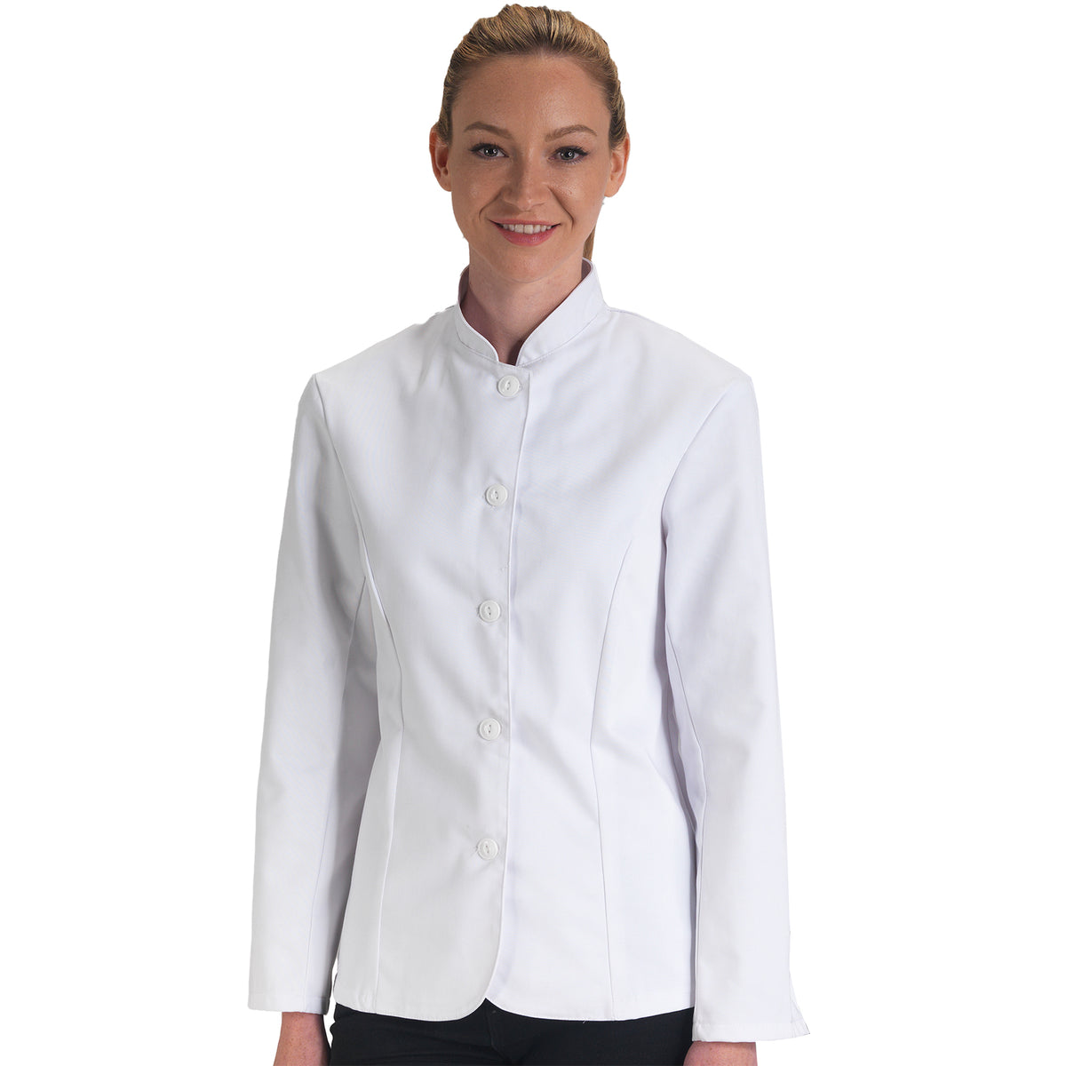 Dennys Womens Nehru Jacket - White / L