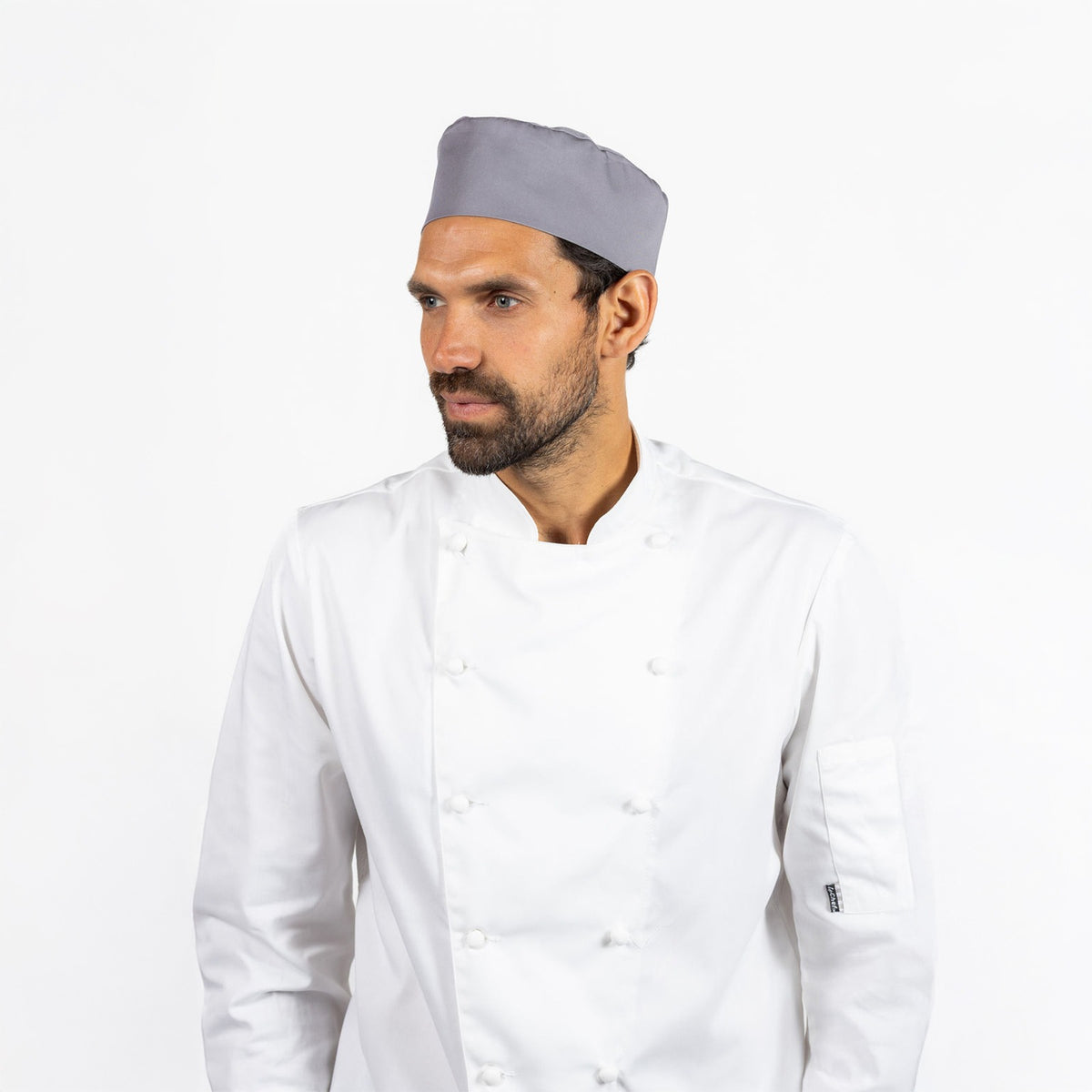 Le Chef Elasticated Skull Cap - Griffin Grey / L