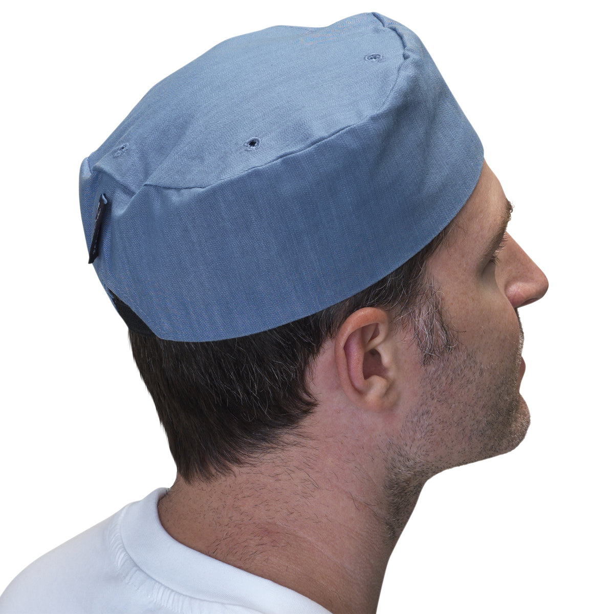 Dennys Denim Skull Cap - Light Blue / L
