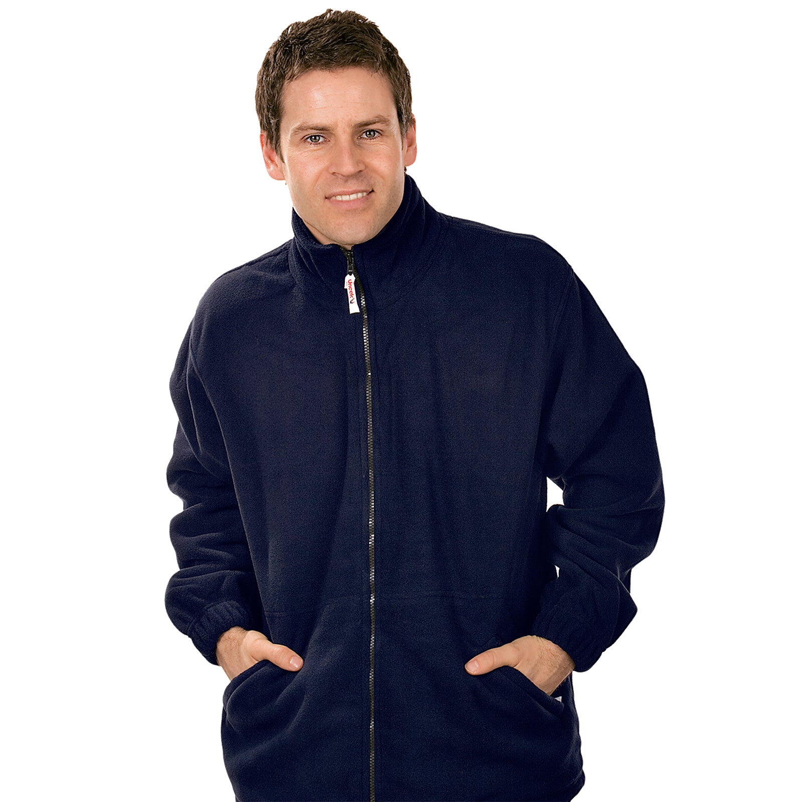 Uneek Classic Adults Full Zip Fleece Jacket - Navy / 2XL