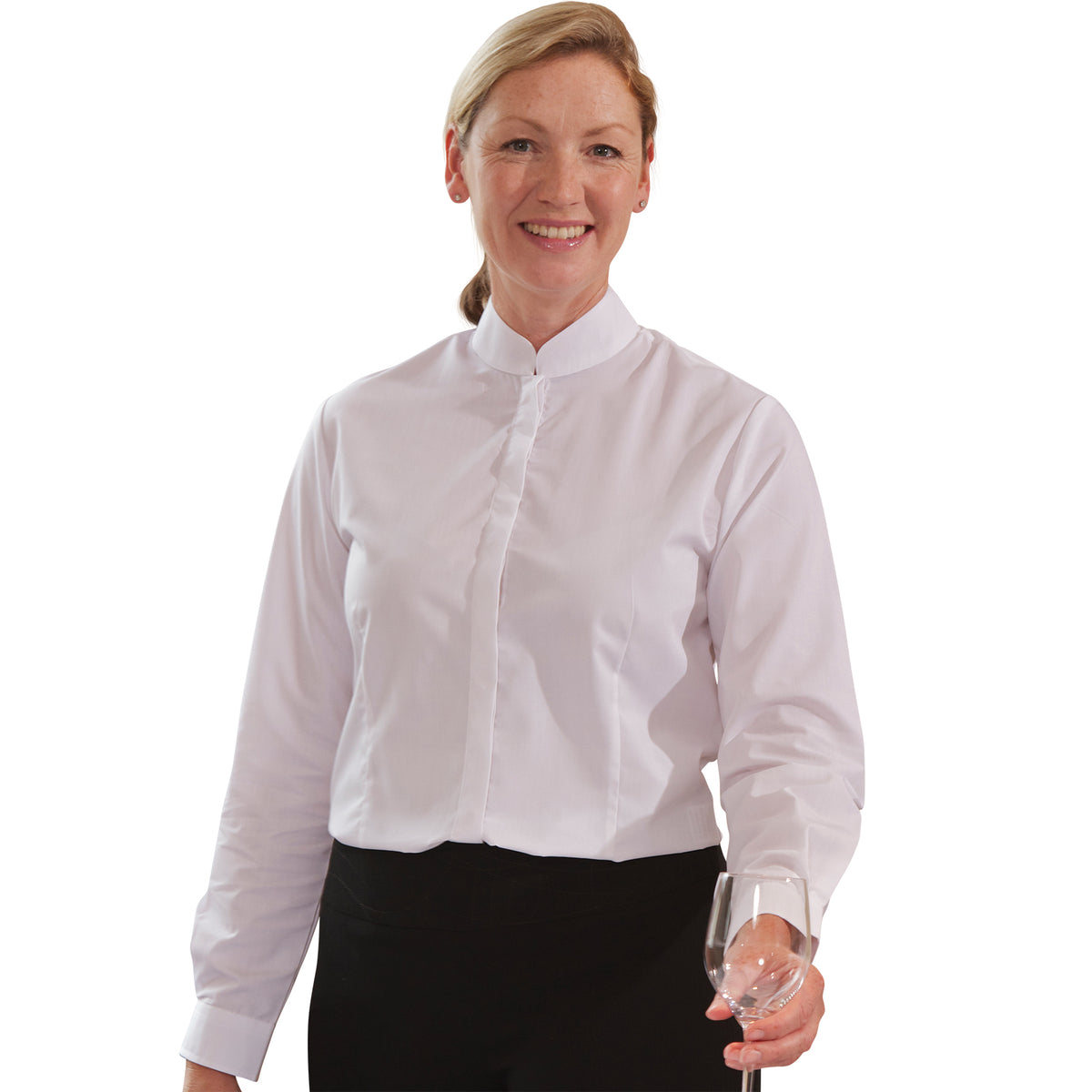 Joseph Alan Women's Long Sleeve Tunic Shirt - White / 6