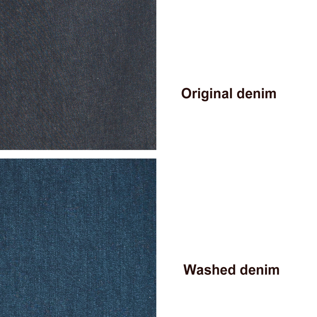 Dennys Denim Bib Apron with Yellow Stitching - Blue Washed Denim