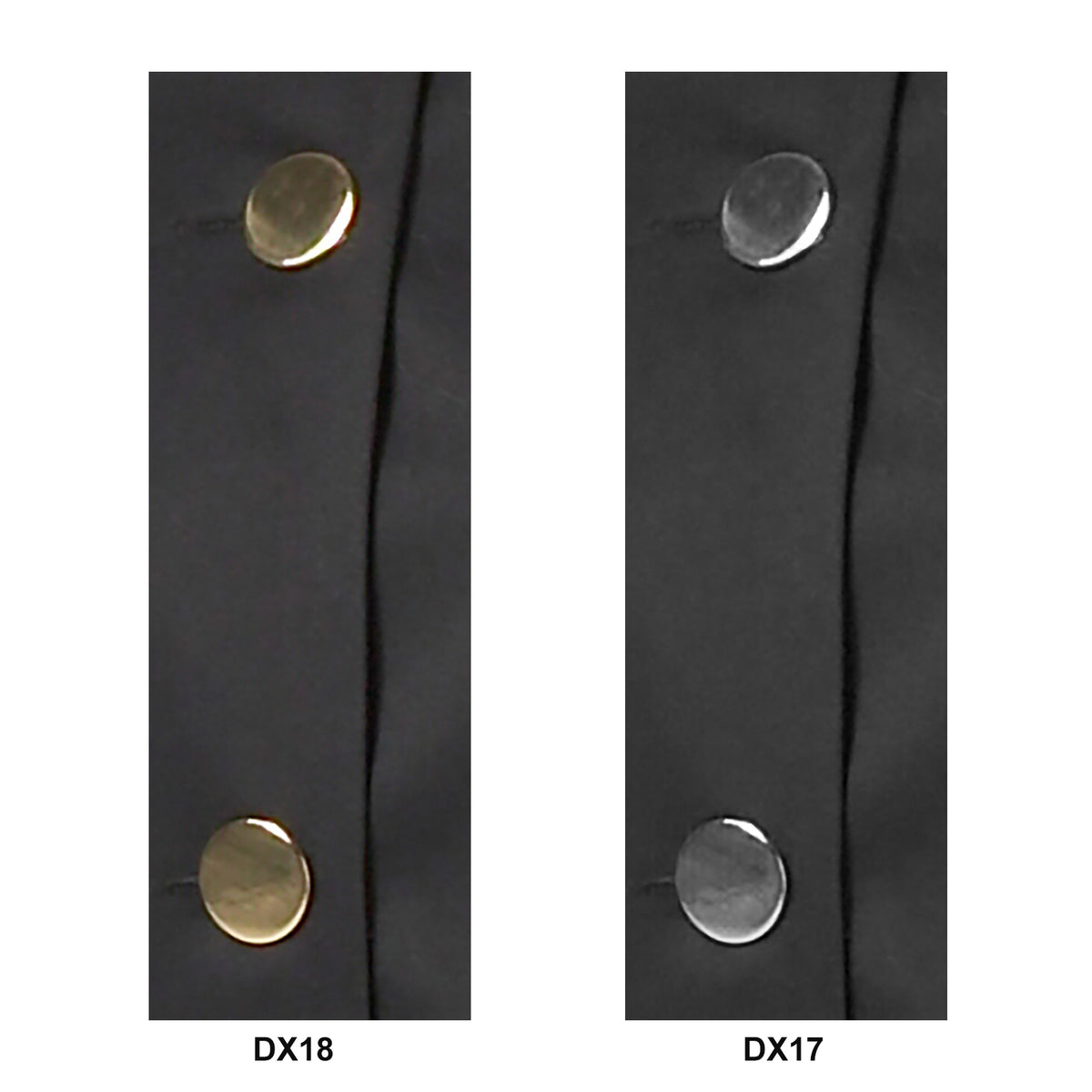 Joseph Alan Large Metal Buttons in Gilt or Chrome - Chrome