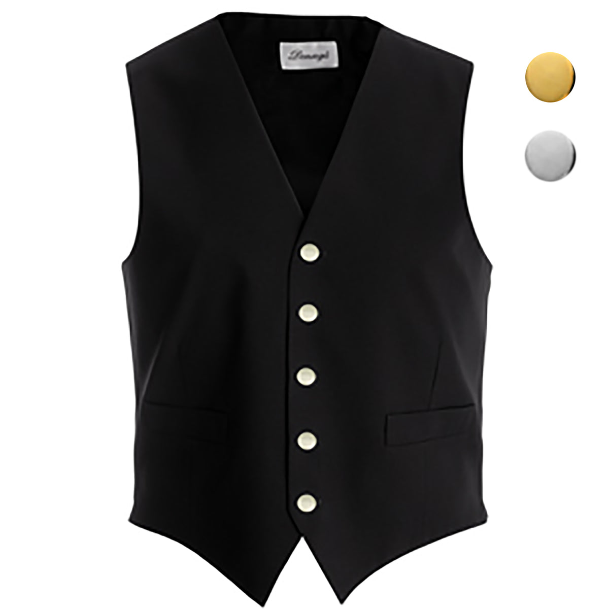 Small Metal Buttons for Waistcoats - Chrome