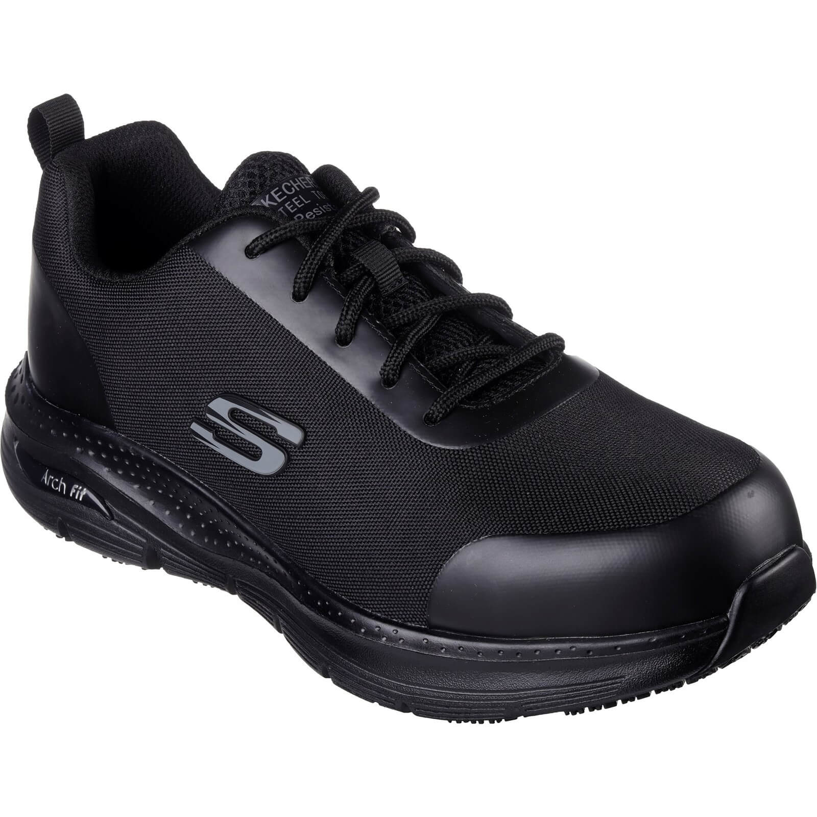Skechers Archfit Ringstap Safety Shoe - Black / 6